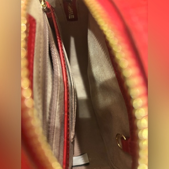 Rodarte Cole Haan Limited Edition SOLD OUT circular RED leather cross body bag💄 - Picture 10 of 10